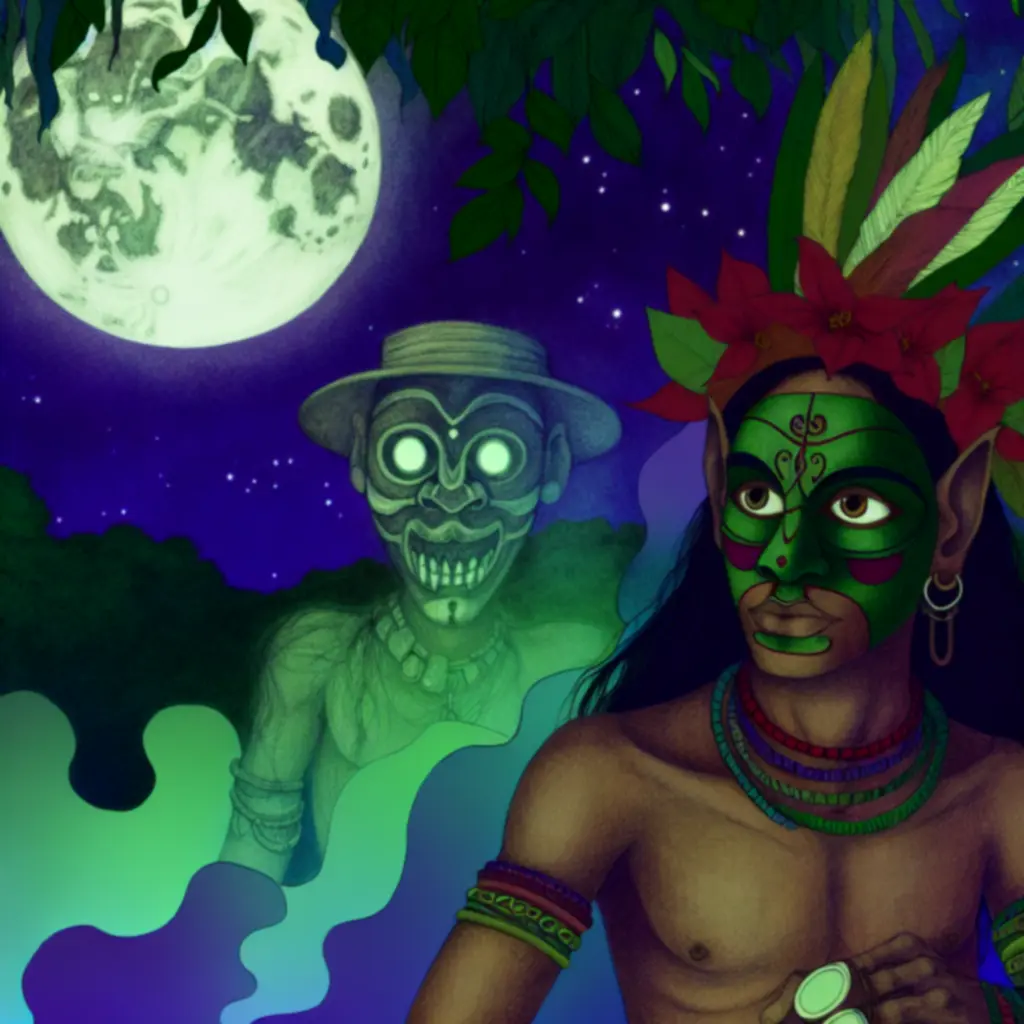 Postać inspirowana folklorem brazylijskim w stylistyce Tacape