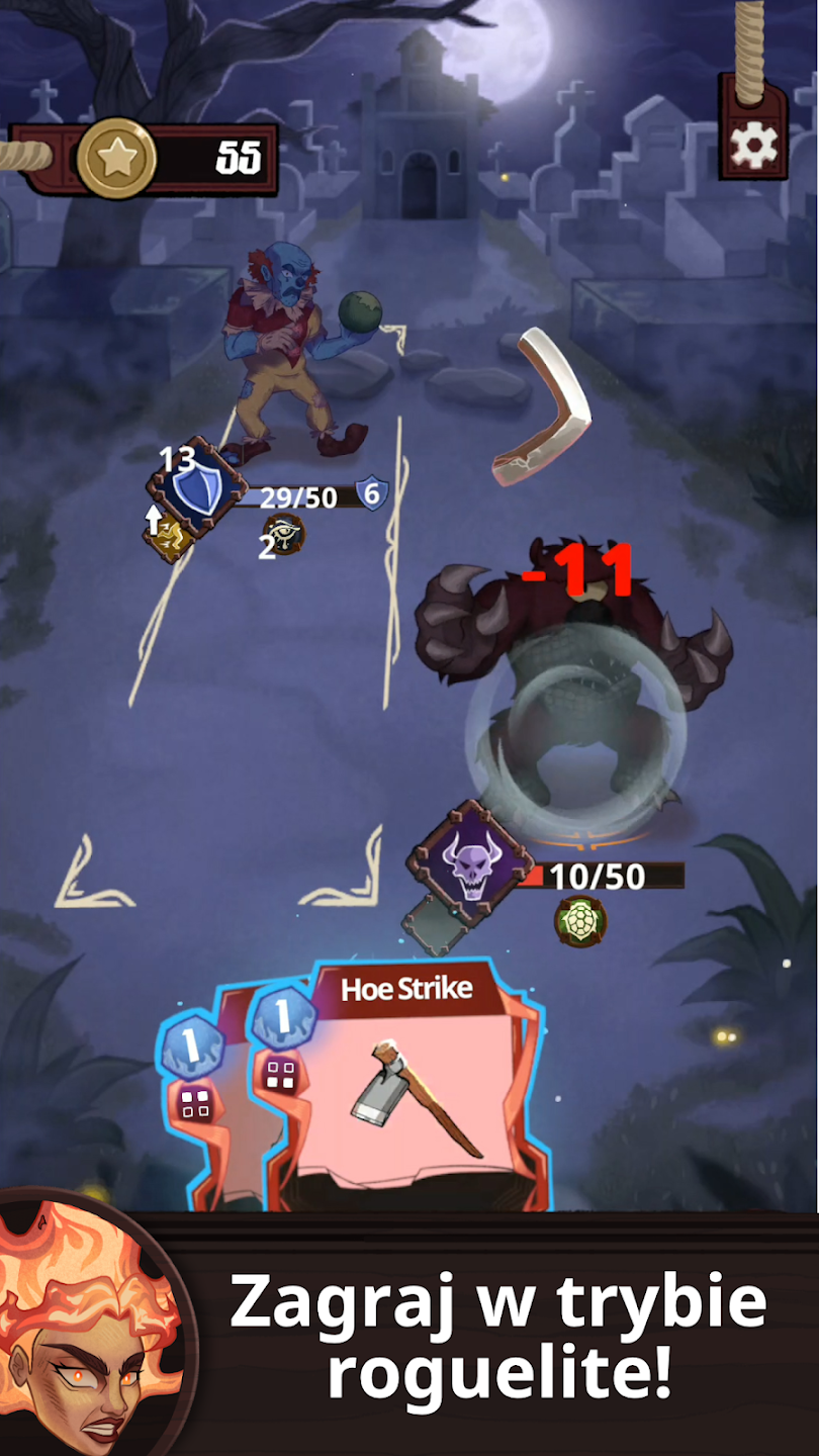 Ręcznie rysowana scena z Tacape – mistyczna nocna dżungla i bohaterowie